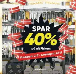 Bilka SPAR 40% på alt Fiskars tilbud