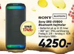 Bilka Sony SRS-XV800 Bluetooth højttaler tilbud