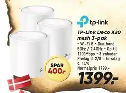Bilka TP-Link Deco X20 mesh 3-pak tilbud