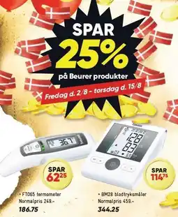 Bilka SPAR 25% på Beurer produkter tilbud