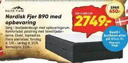 Bilka Nordisk Fjer B90 med opbevaring tilbud