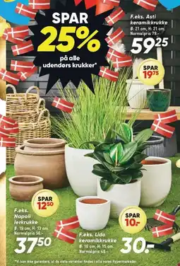 Bilka SPAR 25% på alle udendørs krukker tilbud