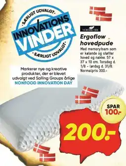 Bilka Ergoflow hovedpude tilbud