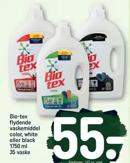 REMA 1000 Bio-tex flydende vaskemiddel color, white eller black 1750 ml tilbud