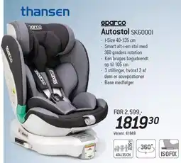 Thansen Autostol tilbud