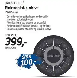 Thansen Elektronisk p-skive tilbud