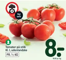 Tomater på stilk KI. I, udenlandske