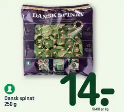 REMA 1000 Dansk spinat 250 g tilbud