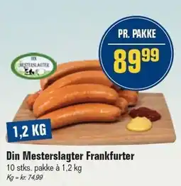 Otto Duborg Din Mesterslagter Frankfurter tilbud