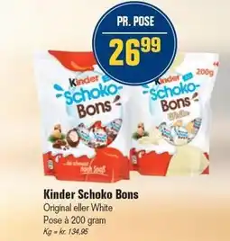 Otto Duborg Kinder Schoko Bons tilbud