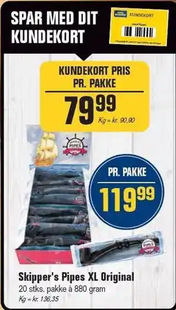 Otto Duborg Skipper's Pipes XL Orginal tilbud