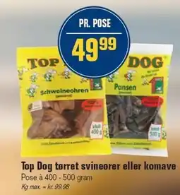 Otto Duborg Top Dog tørret svineører eller komave tilbud