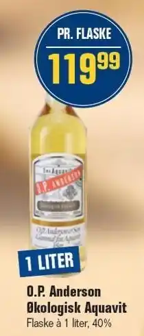 Otto Duborg O.P. Anderson Økologisk Aquavit tilbud