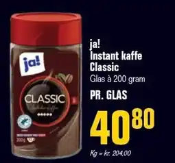 Otto Duborg ja! Instant kaffe Classic tilbud