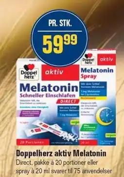 Otto Duborg Doppelherz aktiv Melatonin tilbud