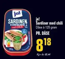 Otto Duborg ja! Sardiner med chili tilbud