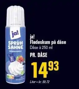 Otto Duborg ja! Flødeskum på dåse tilbud