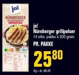 Otto Duborg ja! Nürnberger grillpølser tilbud