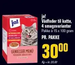 Otto Duborg ja! Vådfoder til katte, 4 smagsvarianter tilbud