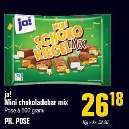 Otto Duborg ja! Mini chokoladebar mix tilbud