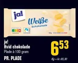Otto Duborg ja! Hvid chokolade tilbud