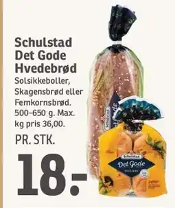 SPAR Schulstad Det Gode Hvedebrød tilbud