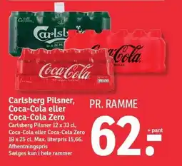 SPAR Carlsberg Pilsner, Coca-Cola eller Coca-Cola Zero tilbud