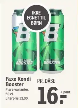 SPAR Faxe Kondi Booster tilbud
