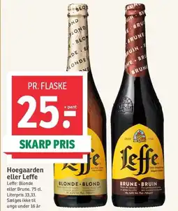 SPAR Hoegaarden eller Leffe tilbud