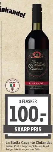 SPAR La Stella Cadente Zinfandel tilbud