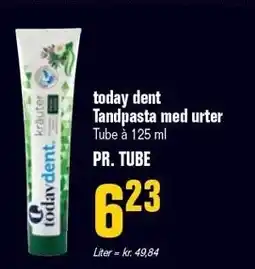 Otto Duborg today dent Tandpasta med urter tilbud