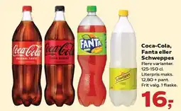 Kvickly Coca-Cola, Fanta eller Schweppes tilbud