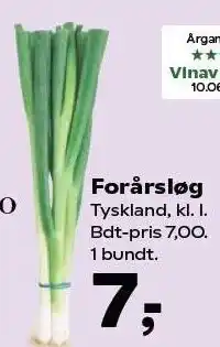 Kvickly Forårsløg tilbud