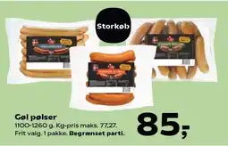 Kvickly Gøl pølser tilbud