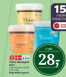 Dagli'Brugsen Thise økologisk skyr tilbud