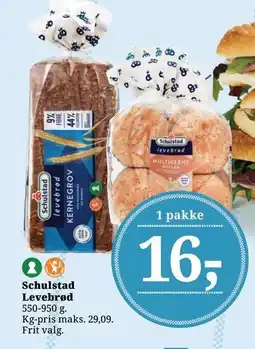 Dagli'Brugsen Schulstad Levebrød tilbud