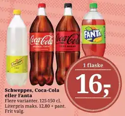 Dagli'Brugsen Schweppes, Coca-Cola eller Fanta tilbud