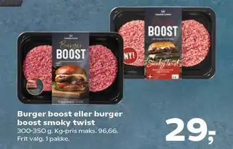 Kvickly Burger boost eller burger boost smoky twist tilbud