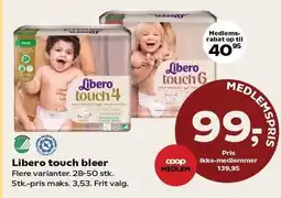 Kvickly Libero touch bleer tilbud