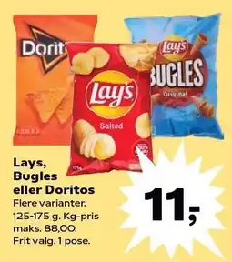 Kvickly Lays, Bugles eller Doritos tilbud