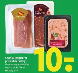 Coop 365 Spansk inspireret patë eller pålæg tilbud