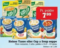 Poetzsch Padborg Heisse Tasse eller Cup a Soup suppe tilbud