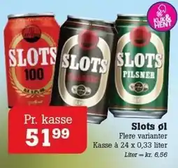 Poetzsch Padborg Slots øl tilbud