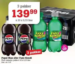 Poetzsch Padborg Pepsi Max eller Faxe Kondi tilbud