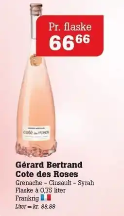 Poetzsch Padborg Gérard Bertrand Cote des Roses tilbud