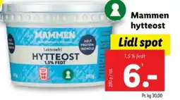 Lidl Mammen hytteost tilbud