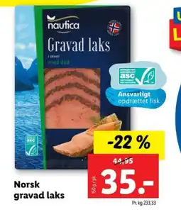Lidl Norsk gravad laks tilbud