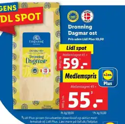 Lidl Dronning Dagmar ost tilbud