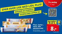 Lidl Pizza-, butter-, tærte- eller pølsehornsdej tilbud