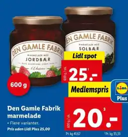 Den Gamle Fabrik marmelade